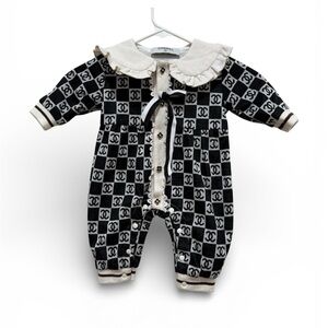 Designer inspired Baby girl bodysuit